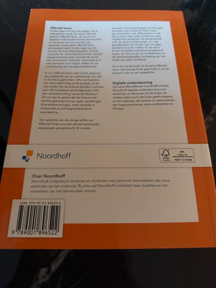 Sebo Ebbens - Effectief leren, Boeken, Wetenschap, Zo goed als nieuw, Sociale wetenschap, Ophalen