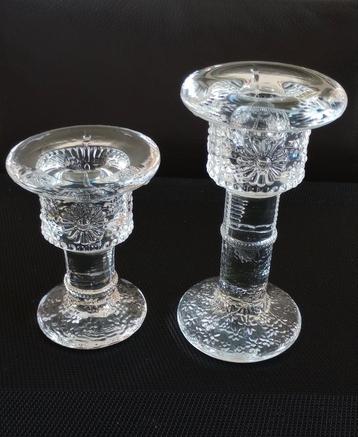 Kosta Boda set vintage kandelaars Daisy, jaren '70, Zweden  beschikbaar voor biedingen