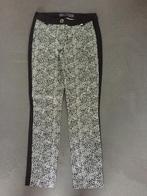 B149 Airfield maat 34=XS/S broek zwart/wit 7/8e, Kleding | Dames, Broeken en Pantalons, Zwart, Ophalen of Verzenden, Zo goed als nieuw