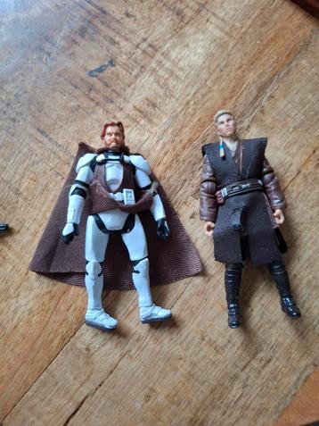 Vintage Star Wars Actiefiguren - Obi-Wan & Anakin beschikbaar voor biedingen