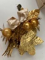 Oude vintage gouden (tafel) kerst corsage. Japans, Diversen, Kerst, Ophalen of Verzenden, Zo goed als nieuw