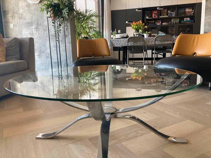 Vintage Italiaanse Salontafel - Jaren 70 Design, Huis en Inrichting, Tafels | Salontafels, Gebruikt, Minder dan 50 cm, 50 tot 100 cm