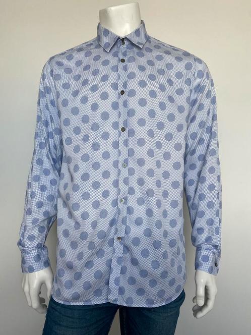 Ted Baker overhemd - maat L, Kleding | Heren, Overhemden, Zo goed als nieuw, Blauw, Ophalen of Verzenden