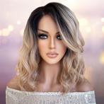 Lace pruik halflang haar met slagen model 6713, Sieraden, Tassen en Uiterlijk, Uiterlijk | Haarverzorging, Verzenden, Nieuw, Pruik of Haarverlenging