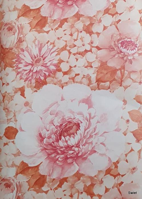 12900 Vintage retro oud barok bloemetjes behang behangpapier, Huis en Inrichting, Stoffering | Behang, Verzenden