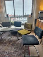 Vier Luxe Eetkamerstoelen - ribfluweel, Huis en Inrichting, Stoelen, Ophalen, Zo goed als nieuw, Vier