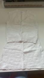 Zara top en rokje wit met bloemen print maat:130, Ophalen of Verzenden, Zo goed als nieuw, Meisje