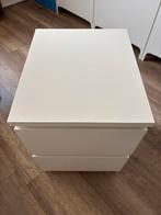 IKEA MALM Witte Ladekast - 2 Lades, Ophalen, Gebruikt, 1 of 2 laden, Minder dan 100 cm