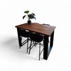 Pronto Tafel Romaro met Barkrukken, Overige houtsoorten, Gebruikt, 100 tot 150 cm, Ophalen of Verzenden