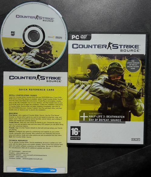 PC Game - Counterstrike Source - Sniper Shooter, Spelcomputers en Games, Games | Pc, Zo goed als nieuw, Shooter, 1 speler, Vanaf 16 jaar