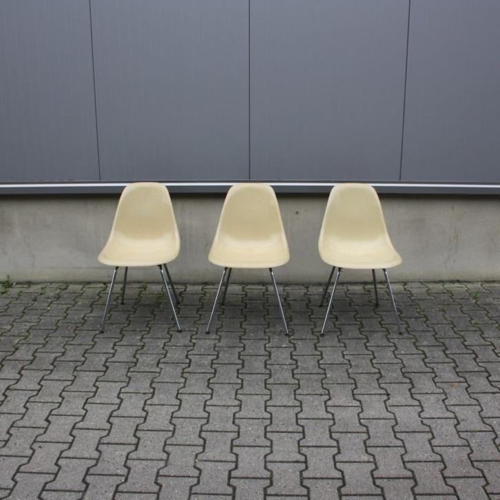 Vintage DSX chair glassfiber | Herman Miller | Charles Eames, Huis en Inrichting, Stoelen, Gebruikt, Drie, Hout, Kunststof, Metaal