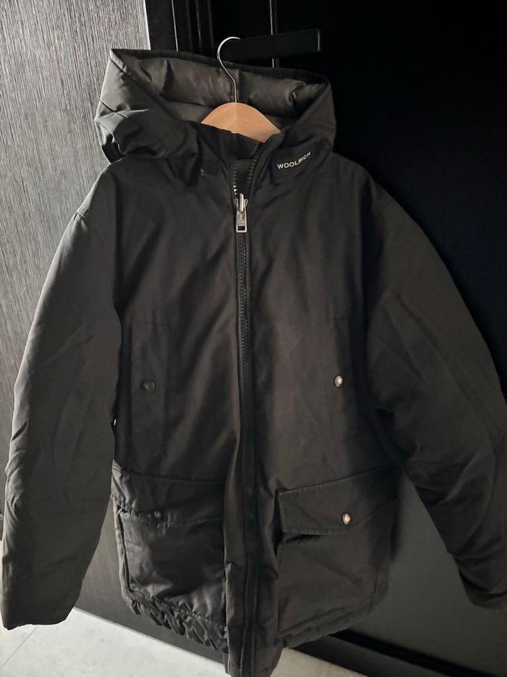 Woolrich Winterjas voor kinderen van  +- 10 jaar, Kleding | Heren, Jassen | Winter, Gedragen, Overige maten, Zwart, Ophalen of Verzenden