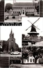 Groeten uit Uithuizen - 3 ansichtkaarten, Verzamelen, Ansichtkaarten | Nederland, Verzenden, 1960 tot 1980, Gelopen, Groningen