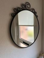 IKEA EKNE Spiegel - Zwart Metaal, Huis en Inrichting, Woonaccessoires | Spiegels, Ophalen, Gebruikt, Rond, Minder dan 100 cm