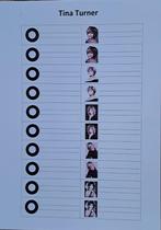 100 Jukebox titelkaartjes (Tina Turner), Verzamelen, Automaten | Jukeboxen, Ophalen of Verzenden, Nieuw, 1970 tot heden, Overige merken