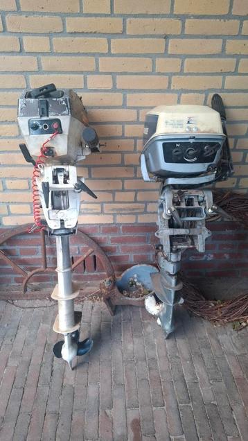 2 Buitenboordmotoren 5 pk Langstaart en een Kortstaart beschikbaar voor biedingen