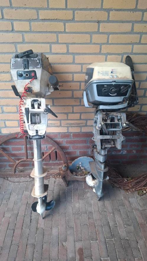 2 Buitenboordmotoren 5 pk Langstaart en een Kortstaart, Watersport en Boten, Buiten- en Binnenboordmotoren, Gebruikt, Benzine