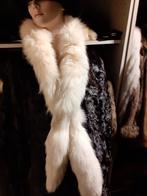 Witte echte vintage polar fox 160 cm bont stola bontkraag, Ophalen of Verzenden, Zo goed als nieuw, Maat 46/48 (XL) of groter