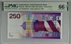 UNC biljet 250 gulden Vuurtoren 1985, PMG 66, Postzegels en Munten, Bankbiljetten | Nederland, 250 gulden, Ophalen of Verzenden