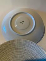 Mooi Arzberg 43 3x kop en schotel grijs geruit antiek 1943, Ophalen of Verzenden
