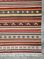 Handgeknoopt oosters Kelim tapijt reversible 167x247cm, Persian Perzisch vintage Kelim oosters hype, Gebruikt, Crème, 150 tot 200 cm