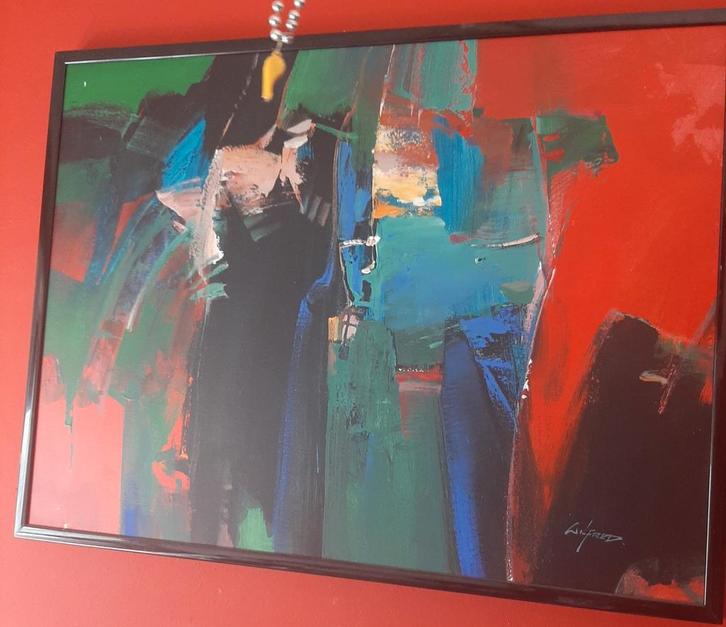 Wilfred Lang schilderij, Antiek en Kunst, Kunst | Schilderijen | Modern, Ophalen