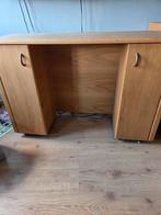 Houten kaptafel  met Opbergruimte, Huis en Inrichting, Bureaus, Ophalen of Verzenden, Zo goed als nieuw, Bureau