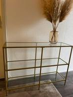 Gouden stellingkast / side table, Huis en Inrichting, Kasten | Stellingkasten, Ophalen of Verzenden, Zo goed als nieuw