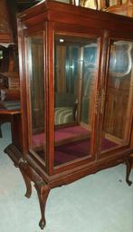 Antieke Chippendale Vitrinekast, Antiek en Kunst, Ophalen