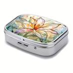 Pillendoos "Glas Bloemen", -, -, Nieuw, Ophalen of Verzenden