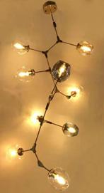 Industriele Atoom vide lamp 8 lichts messing goud zwart rvs, Verzenden, Nieuw