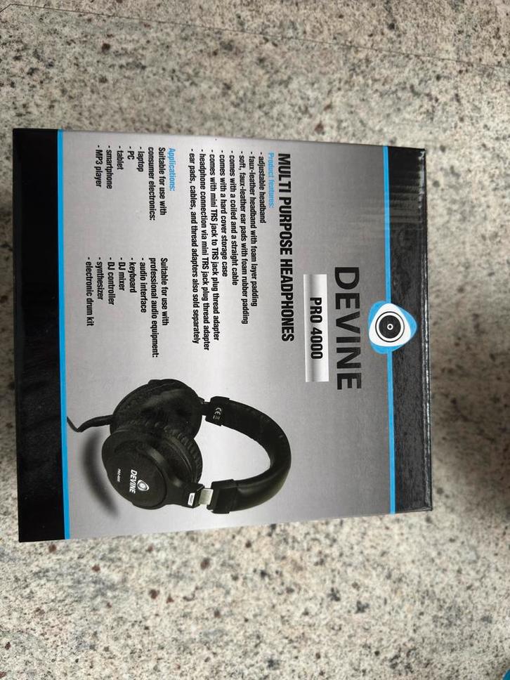 Devine Pro 4000 Multi Purpose headphones, Audio, Tv en Foto, Koptelefoons, Zo goed als nieuw, Overige merken, Ophalen of Verzenden