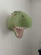 Dinosaurus knuffel voor aan de muur. Dierenkop zgan, Ophalen of Verzenden, Zo goed als nieuw, Wanddecoratie