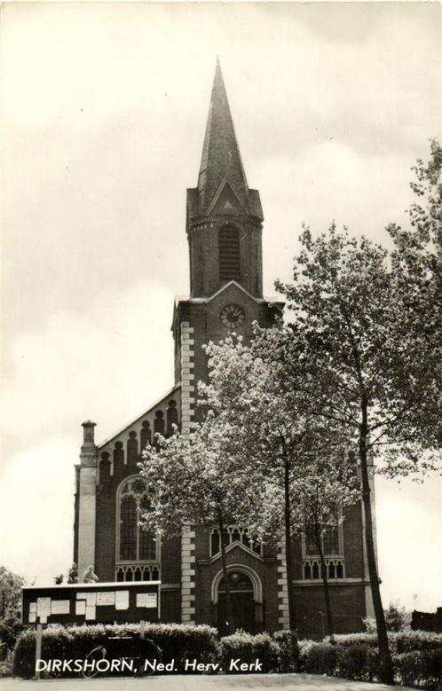 Dirkshorn, Ned. Herv. kerk - ongelopen, Verzamelen, Ansichtkaarten | Nederland, Ongelopen, Overijssel, 1920 tot 1940, Ophalen of Verzenden