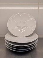 Vintage Oesterborden Bareuther Waldsassen Bavaria (6), Gebruikt, Ophalen of Verzenden, Bord(en), Overige stijlen