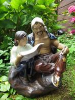 mooi handgemaakt beeld uit terracotta 19/17 cm, Antiek en Kunst, Ophalen of Verzenden