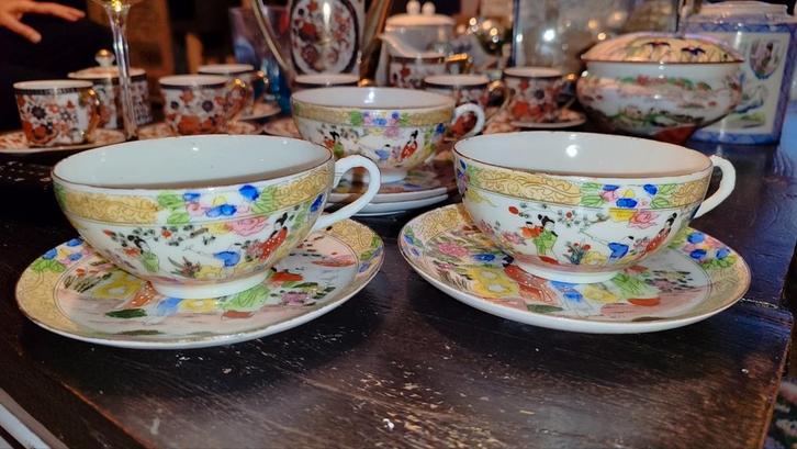 Chinees Rose Porselein Kop en Schotel Set, Antiek en Kunst, Antiek | Porselein, Ophalen of Verzenden