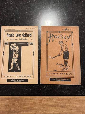 2 vintage sportboekjes Victoiawater: Hockey / Golfspel beschikbaar voor biedingen
