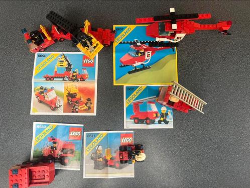 LEGO 6611 6621 6650 6657 6690 Brandweer, Kinderen en Baby's, Speelgoed | Duplo en Lego, Gebruikt, Lego, Complete set, Ophalen of Verzenden