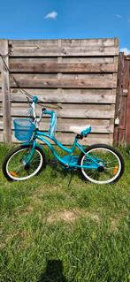 Leuke blauwe kinderfiets met mand!, Loekie, Ophalen of Verzenden, 20 inch, Handrem
