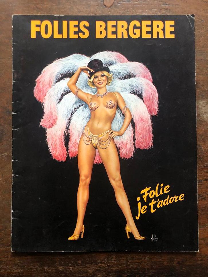 Folies Bergere Programma Boekje - Vintage, Verzamelen, Film en Tv, Gebruikt, Film, Poster, Ophalen of Verzenden