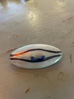 Vintage ovale design keramiek halfedelstenen broche speld, Sieraden, Tassen en Uiterlijk, Broches, Overige materialen, 4 tot 7 cm