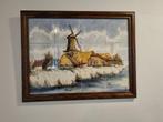tegelplateau molen met boerderij delft, Antiek en Kunst, Ophalen of Verzenden