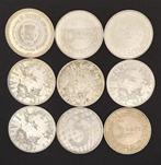 9x Zilveren 5 Euro Munt Beatrix, Postzegels en Munten, Munten | Nederland, Setje, Koningin Beatrix, Zilver, Euro's