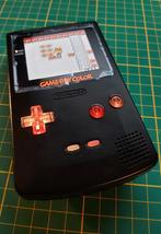 Game Boy Color met IPS scherm en RGB mod, Ophalen of Verzenden, Refurbished, Game Boy Color, Met games