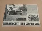 Auto Test (uit oud tijdschrift) Innocenti Mini Cooper (1971), Verzenden, Gelezen, Algemeen