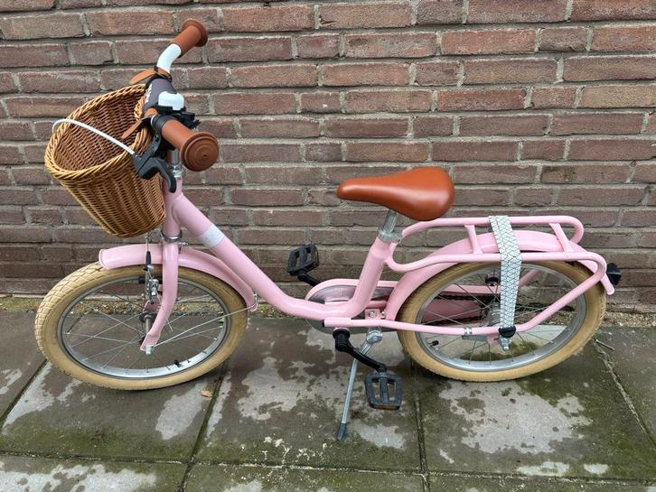 Puky Youke Classic retro pink kinderfiets 16 inch, Fietsen en Brommers, Fietsen | Meisjes, Zo goed als nieuw, 16 inch, Handrem