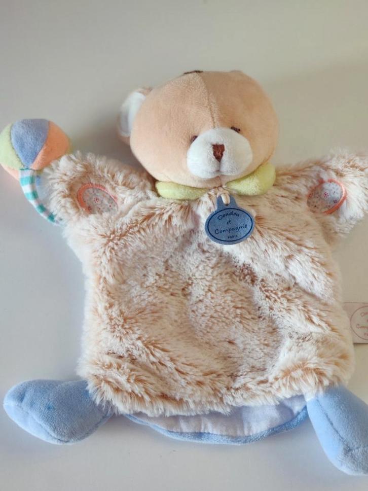 Beertje knuffeldoek en handpop/marionet, Kinderen en Baby's, Speelgoed | Knuffels en Pluche, Nieuw, Beer, Ophalen of Verzenden