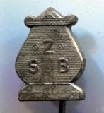 Z.S.B. Zeeuwse schaakbond zilverkleurig speldje ( Z_158a ), Verzenden, Zo goed als nieuw, Sport, Speldje of Pin