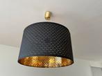 2x Zwarte IKEA Lampenkap 59cm + Gouden Pendel, Ophalen, Gebruikt, Zwart, Rond